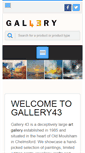 Mobile Screenshot of gallery43.co.uk